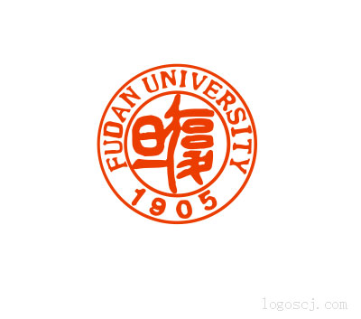 矢量上海复旦大学校徽LOGO